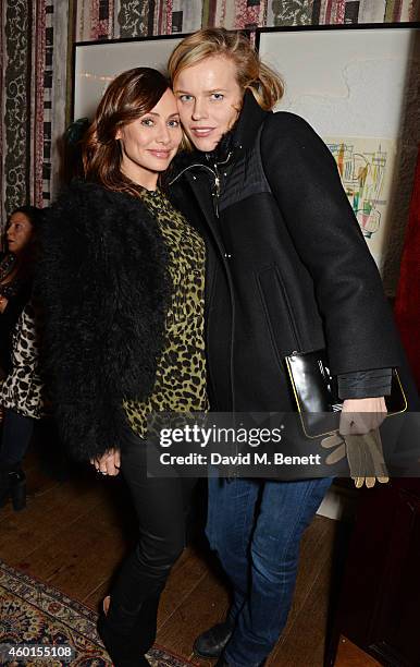 Natalie Imbruglia and Eva Herzigova attend a VIP screening of "St. Vincent" hosted by Poppy Delevingne at The Covent Garden Hotel on December 8, 2014...