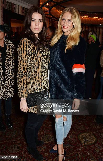 Gala Gordon and Poppy Delevingne attend a VIP screening of "St. Vincent" hosted by Poppy Delevingne at The Covent Garden Hotel on December 8, 2014 in...