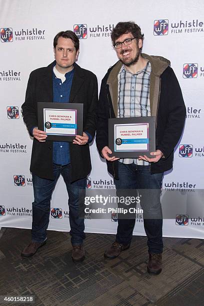 Variety 10 Screenwriters To Watch Award winners Chris Bowman and Hubbel Palmer attend the Whistler Film Festival on December 7, 2014 in Whistler,...