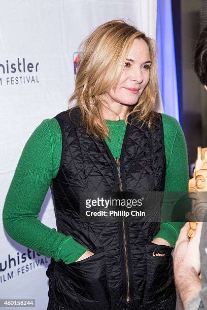 Actress Kim Cattrall attends the Whistler Film Festival on December 7, 2014 in Whistler, Canada.