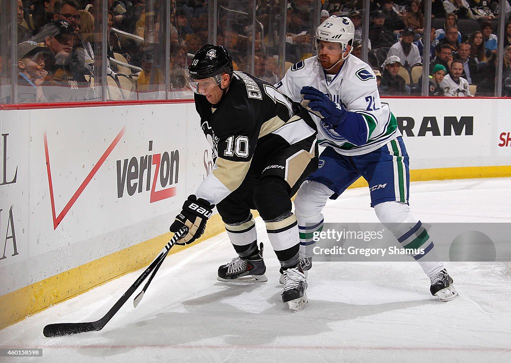 Vancouver Canucks v Pittsburgh Penguins