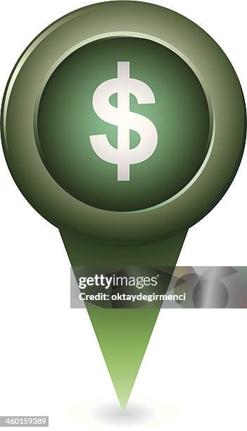 currency pointer - treasure explorer stock illustrations