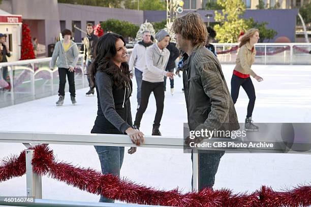 Humbug" -- Pictured: Daniela Ruah and Eric Christian Olsen . The team investigates a burglary at a cyber-security company, but Callen must steer...