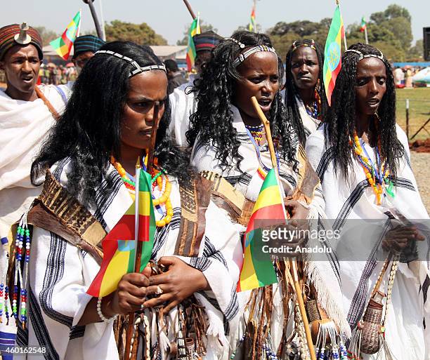Ethiopians celebrate the 9th Nations, Nationalities and People's Day at Asosa stadium in the western city of Assosa, capital of Benishangul-Gumuz...