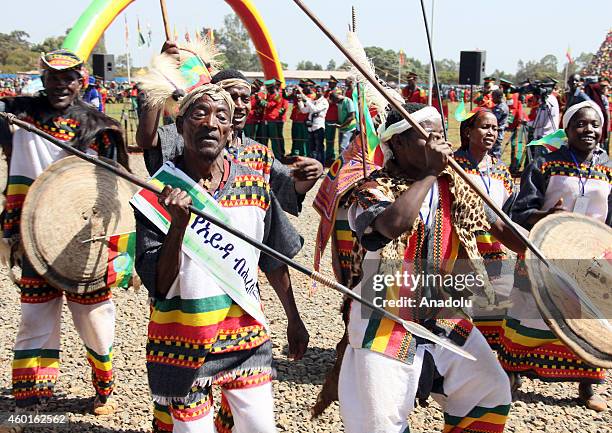 Ethiopians celebrate the 9th Nations, Nationalities and People's Day at Asosa stadium in the western city of Assosa, capital of Benishangul-Gumuz...