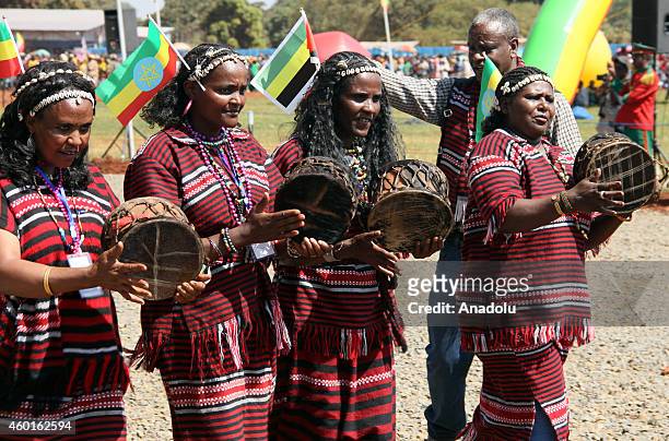Ethiopians celebrate the 9th Nations, Nationalities and People's Day at Asosa stadium in the western city of Assosa, capital of Benishangul-Gumuz...