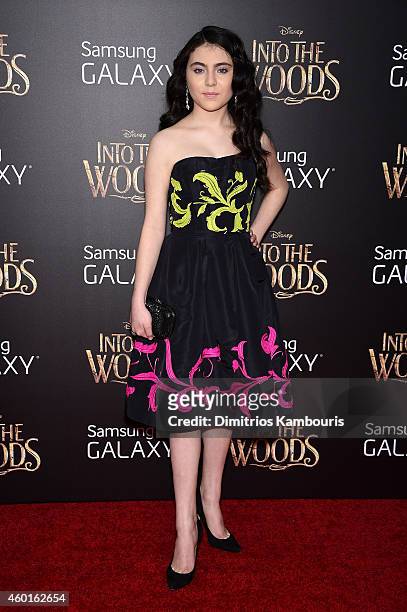 Actress Lilla Crawford attends the "Into The Woods" World Premiere at Ziegfeld Theater on December 8, 2014 in New York City.