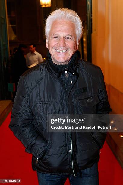 Singer Gerard Lenorman attends the Sarah Guetta Party in Paris for the first anniversary of the Hairdressing salon Sarah Guetta on December 8, 2014...