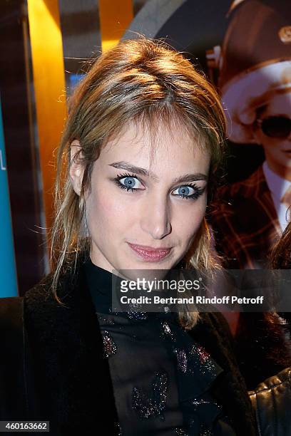 Actress Pauline Lefevre attends the Sarah Guetta Party in Paris for the first anniversary of the Hairdressing salon Sarah Guetta on December 8, 2014...