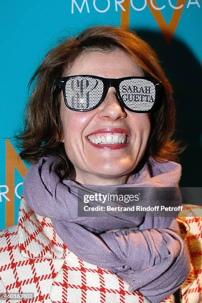 Actress Irene Jacob attends the Sarah Guetta Party in Paris for the first anniversary of the Hairdressing salon Sarah Guetta on December 8, 2014 in...