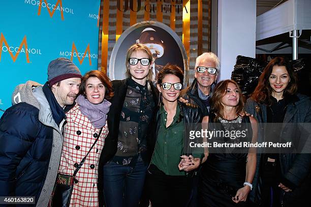 Actors Jerome Kircher, his wife Irene Jacob, Pauline Lefevre, Barbara Cabrita, singer Gerard Lenorman, Sarah Guetta and Writer Eliette Abecassis...