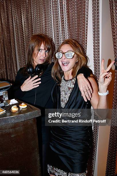 Of the event, Axelle Laffont and Sarah Guetta attend the Sarah Guetta Party in Paris for the first anniversary of the Hairdressing salon Sarah Guetta...