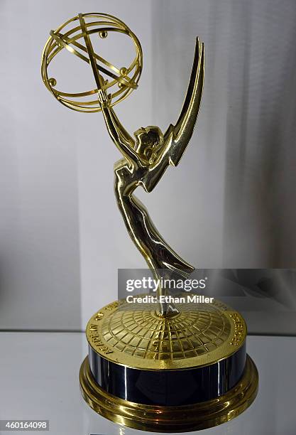 Burt Reynolds' Primetime Emmy Award trophy for Outstanding Lead Actor in a Comedy Series for "Evening Shade" is displayed at Julien's Auctions'...