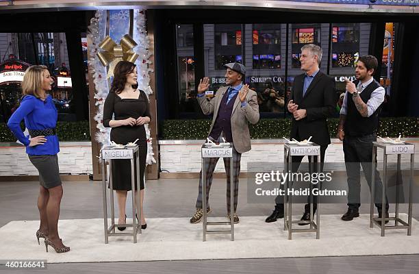 The cast of Walt Disney Television via Getty Images's "The Taste" appear on "Good Morning America," 1/2/14, airing on the Walt Disney Television via...