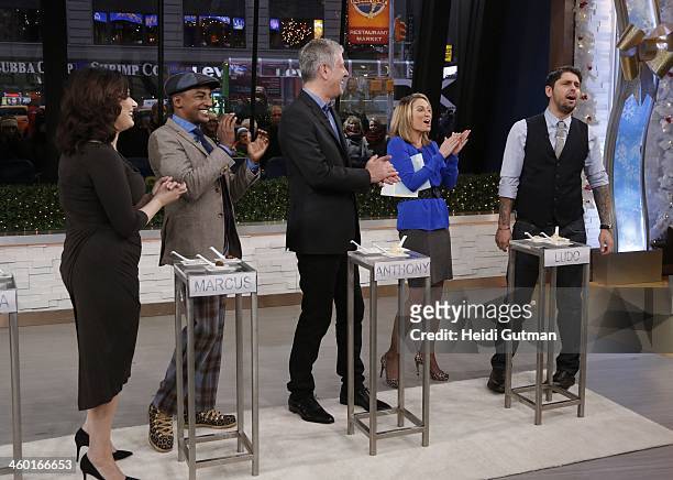 The cast of Walt Disney Television via Getty Images's "The Taste" appear on "Good Morning America," 1/2/14, airing on the Walt Disney Television via...