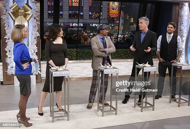 The cast of Walt Disney Television via Getty Images's "The Taste" appear on "Good Morning America," 1/2/14, airing on the Walt Disney Television via...