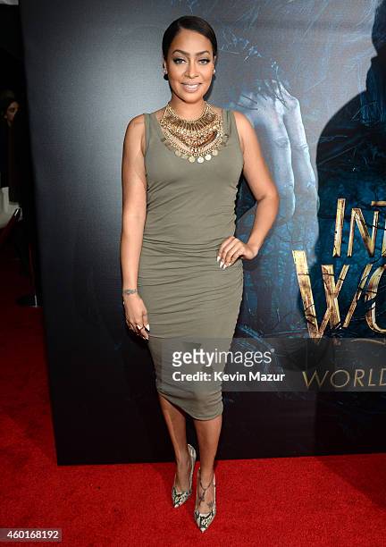 La La Anthony attends the world premiere of "Into the Woods" at the Ziegfeld Theatre on December 8, 2014 in New York City. The stars came out for the...