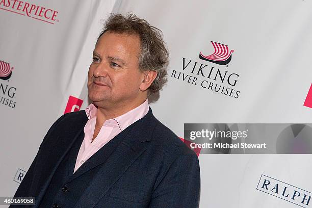 Actor Hugh Bonneville attends 'Downton Abbey' Season Five Cast Photo Call at Millenium Hotel on December 8, 2014 in New York City.