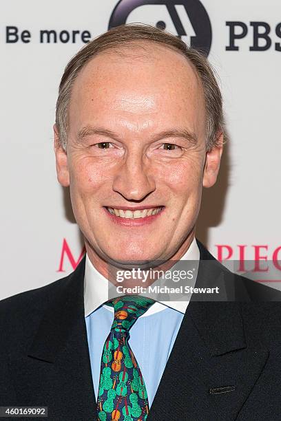 Historical consultant Alastair Bruce attends 'Downton Abbey' Season Five Cast Photo Call at Millenium Hotel on December 8, 2014 in New York City.