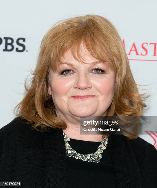 Actress Lesley Nicol attends the 'Downton Abbey' season five photo call at Millenium Hotel on December 8, 2014 in New York City.