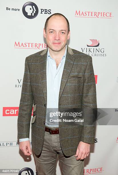 Producer Gareth Neame attends the 'Downton Abbey' season five photo call at Millenium Hotel on December 8, 2014 in New York City.