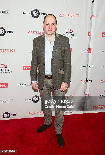 Producer Gareth Neame attends the 'Downton Abbey' season five photo call at Millenium Hotel on December 8, 2014 in New York City.