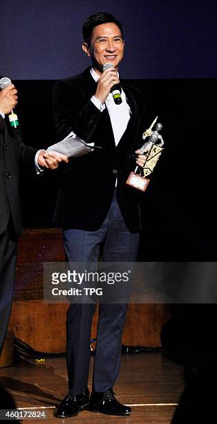 Nick Cheung wins the best actor of London International Chinese Film Festival on 06th December, 2014 in London, Britan.