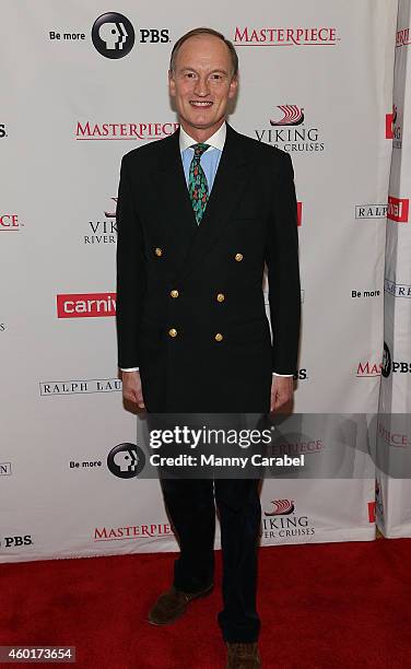 Historical Consultant Alastair Bruce attends Downton Abbey Season Five Cast Photo Call at Millenium Hotel on December 8, 2014 in New York City.