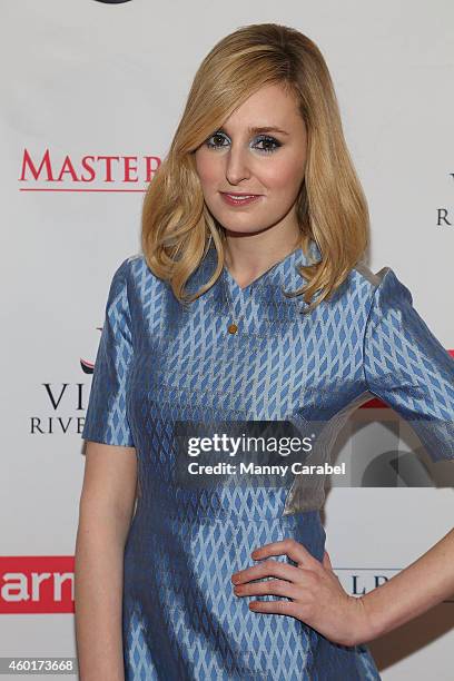 Actress Laura Carmichael attends Downton Abbey's Season Five Cast Photo Call at Millenium Hotel on December 8, 2014 in New York City.