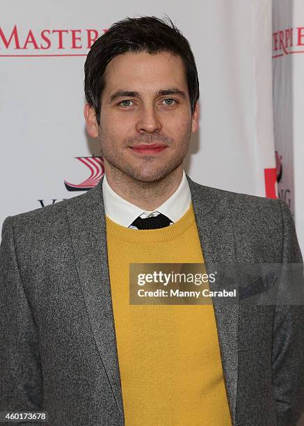 Robert James-Collier attends Downton Abbey's Season Five Cast Photo Call at Millenium Hotel on December 8, 2014 in New York City.