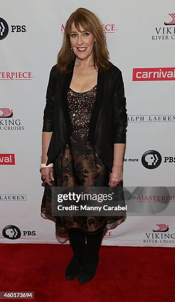 Phyliss Logan attends Downton Abbey's Season Five Cast Photo Call at Millenium Hotel on December 8, 2014 in New York City.
