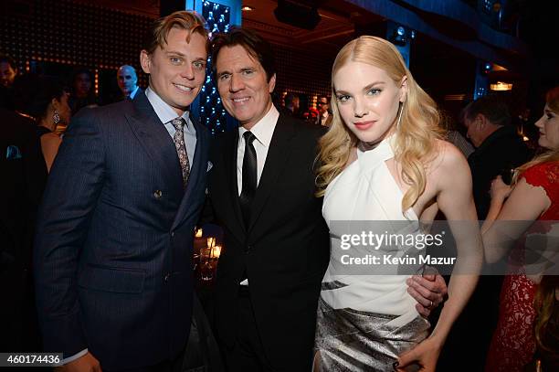 Billy Magnussen, director Rob Marshall and MacKenzie Mauzy attend the after party for the world premiere of "Into the Woods" at The Edison Ballroom...