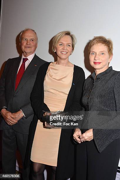 Claude Bebear, 'Prix De La Femme D'Influence 2014' awarded Virginie Calmels and Laurence Parisot attend the 'Prix De La Femme D'Influence 2014'...