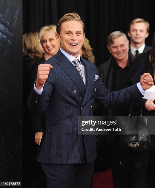 Actor Billy Magnussen attends the "Into The Woods" world premiere at Ziegfeld Theater on December 8, 2014 in New York City.