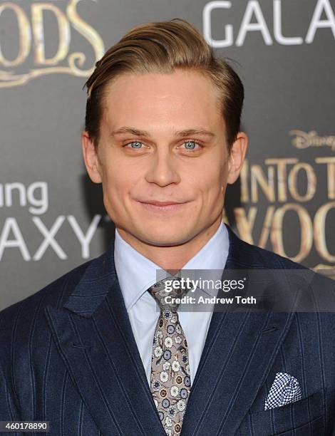 Actor Billy Magnussen attends the "Into The Woods" world premiere at Ziegfeld Theater on December 8, 2014 in New York City.