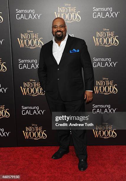 Actor James Monroe Iglehart attends the "Into The Woods" world premiere at Ziegfeld Theater on December 8, 2014 in New York City.