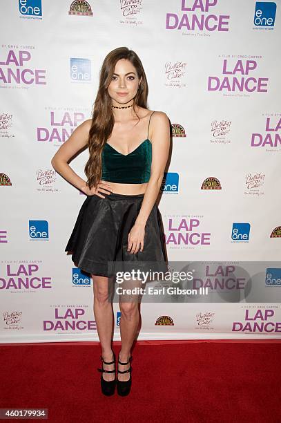 Actress Caitlin Carver attends the Los Angeles Premiere of the film "Lap Dance" at ArcLight Cinemas on December 8, 2014 in Hollywood, California.