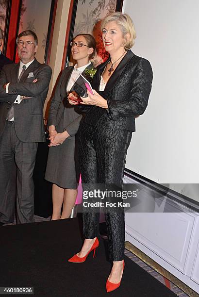 Patricia Chapelotte from 'Prix De La Femme D'Influence' attends the 'Prix De La Femme D'Influence 2014' Ceremony at Hotel Du Louvre on December 8,...