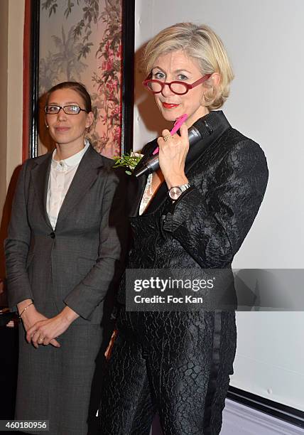 Patricia Chapelotte from 'Prix De La Femme D'Influence' attends the 'Prix De La Femme D'Influence 2014' Ceremony at Hotel Du Louvre on December 8,...