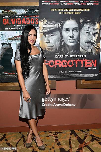 Carla Ortiz attends the Awardsline/Deadline Hollywood screening of "Forgotten" at Sundance Sunset 5 Theater on December 8, 2014 in Los Angeles,...