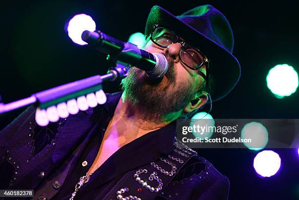 Musician Dave Stewart of the Eurythmics performs on stage at The Roxy Theatre on December 8, 2014 in West Hollywood, California.