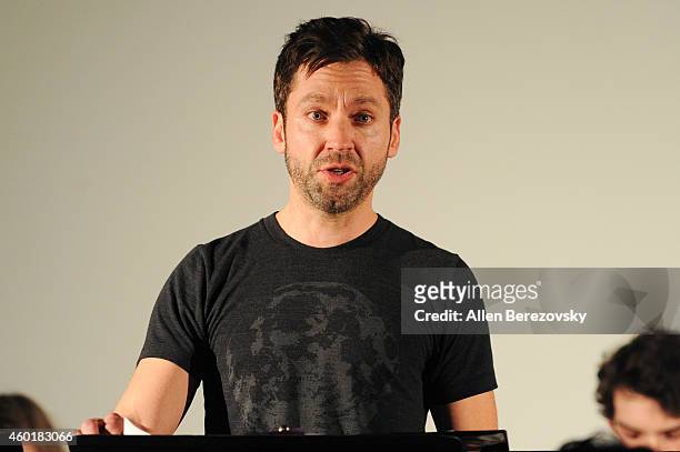 Actor Michael Weston participates in Sundance Institute Feature Film Program screenplay reading of "Still" at The Microsoft Lounge on December 8,...
