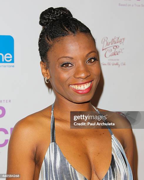 Actress Angelique Bates attends the Los Angeles premiere of "Lap Dance" at ArcLight Cinemas on December 8, 2014 in Hollywood, California.