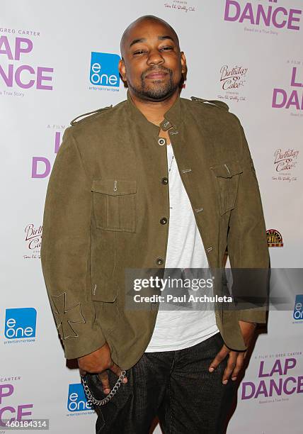 Actor Dennis L.A. White attends the Los Angeles premiere of "Lap Dance" at ArcLight Cinemas on December 8, 2014 in Hollywood, California.