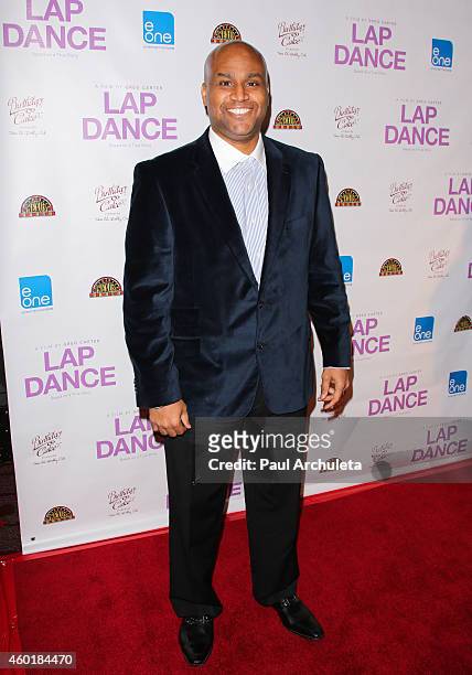 Actor Stephen Davis attends the Los Angeles premiere of "Lap Dance" at ArcLight Cinemas on December 8, 2014 in Hollywood, California.