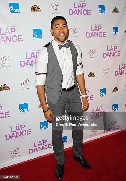 Actor Kevin Mimms attends the Los Angeles premiere of "Lap Dance" at ArcLight Cinemas on December 8, 2014 in Hollywood, California.