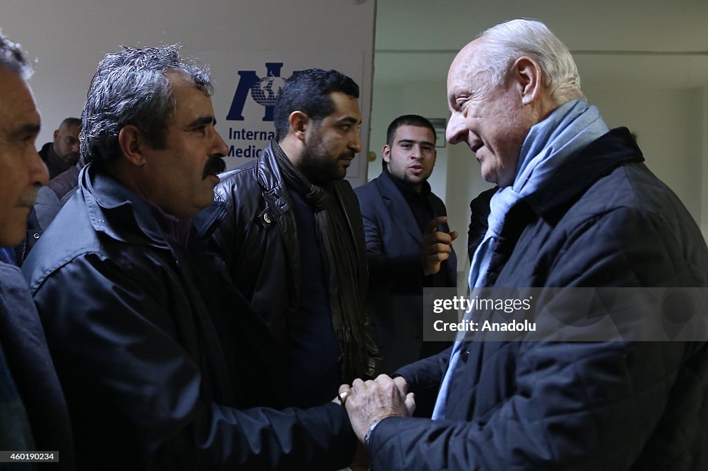 UN envoy on the Syrian crisis Mistura in Turkey