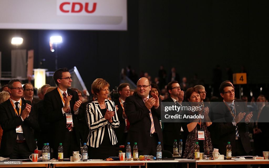 German Chancellor Merkel at CDU Party Congress