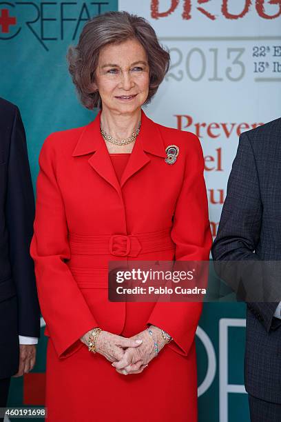 Queen Sofia of Spain attends 'Queen Sofia Against Drugs' awards ceremony at the Red Cross foundation building on December 9, 2014 in Madrid, Spain.