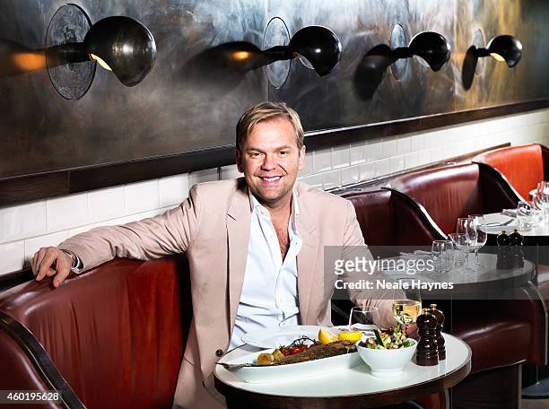Cook, restaurateur and food writer Bill Granger is photographed for ES magazine on June 4, 2014 in London, England.